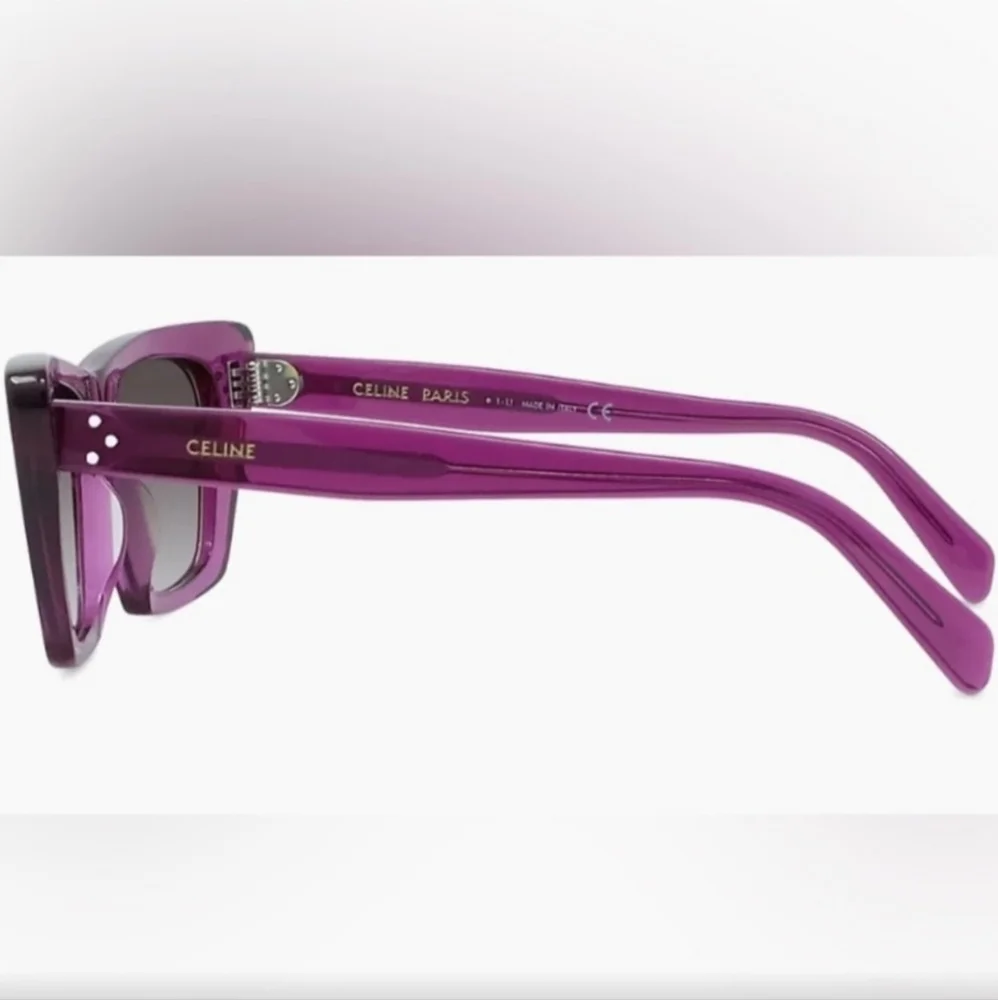 Celine Purple Cat-Eye Sunglasses - Picture 2 of 11